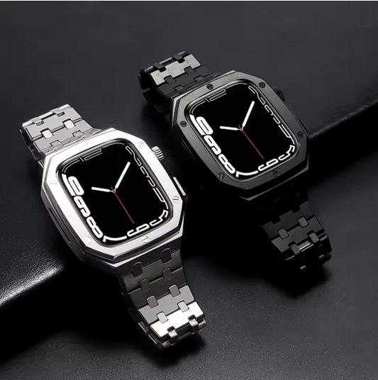 Unicawatch™ – Boîtier & Bracelet de Luxe pour Apple Watch • Acier Inoxydable Premium